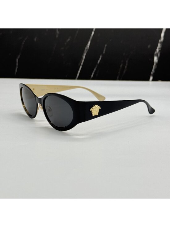 Versace VE2263 1433/87 Black Gold Unisex Sunglasses Authentic NEW main image 7